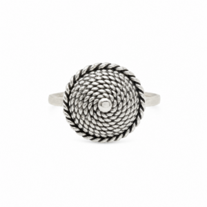 Handmade Berber Tribal Ring: Plated Silver Boho Jewelry