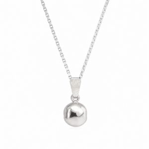 Handmade Sterling Silver Ball Necklace: Berber Tribal Jewelry