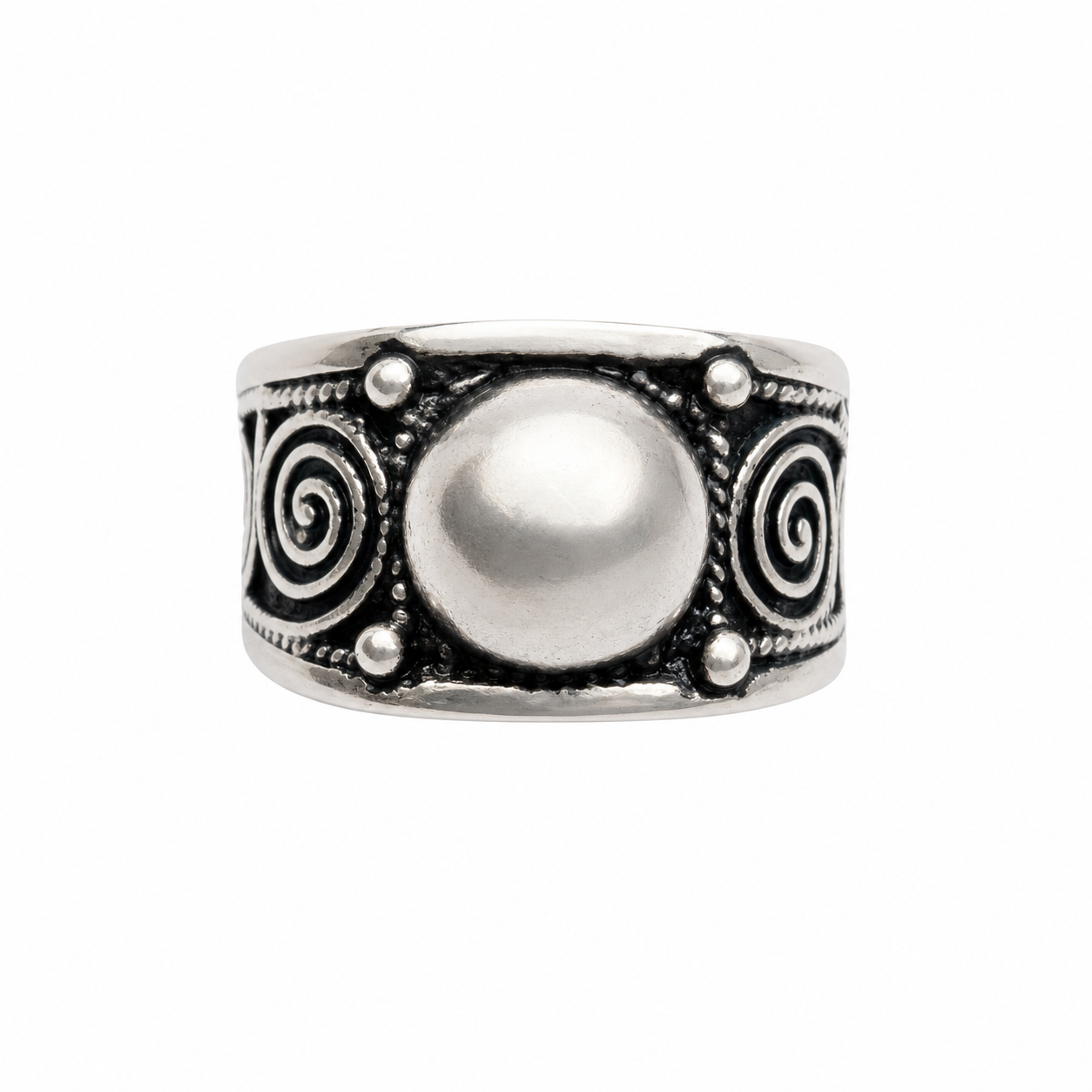 Handmade Sterling Silver Berber Ethnic Ring: Boho Fashion Tribal Jewelry