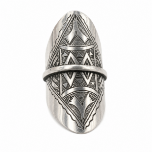 Handmade Sterling Silver Berber Ring: Tribal Tuareg Jewelry, Size 65 FR / 11 US