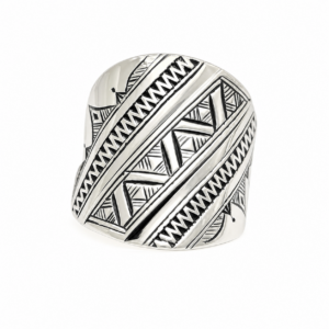 Handmade Sterling Silver Berber Ring: Tuareg Tribal Jewelry Size 10 US, 62 EU
