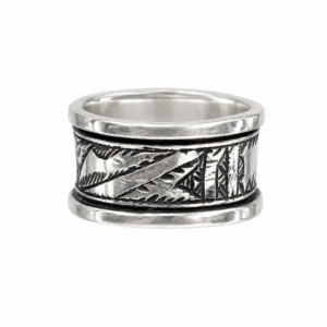 Handmade Sterling Silver Tuareg Ring: Amazigh Berber Gothic Rock Tribal Jewelry