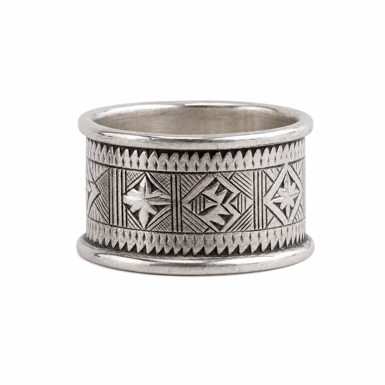 Handmade Sterling Silver Tuareg Ring: Berber Tribal Jewelry