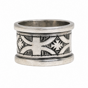 Handmade Sterling Silver Tuareg Ring: Berber Yaz Z Tribal Jewellery, Size 56 EU