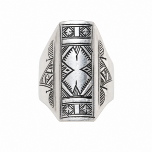Handmade Sterling Silver Tuareg Ring: Size 7, Berber Jewelry