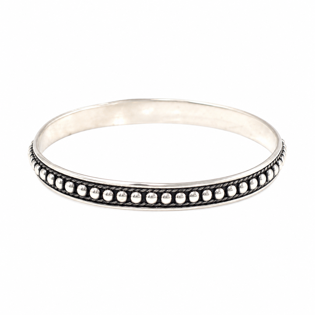 Handmade Tuareg Silver Bracelet: Berber Tribal Bangle