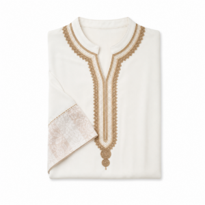 Ivoire Kaftan – Ivory Korean Crepe Ceremony Style