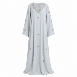 Jalabia Djellaba – Silver Blue Crystal Occasion Style