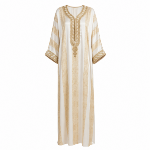 Jawhara Djellaba – Amazigh Beige Occasion Wear