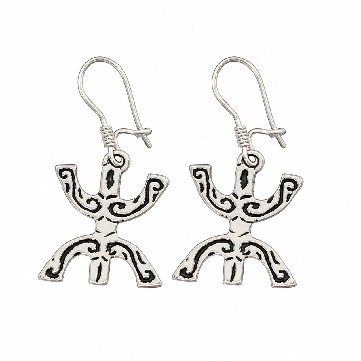 Kabyle Tuareg Sterling Silver Amazigh Yaz Earrings: Berber Jewelry