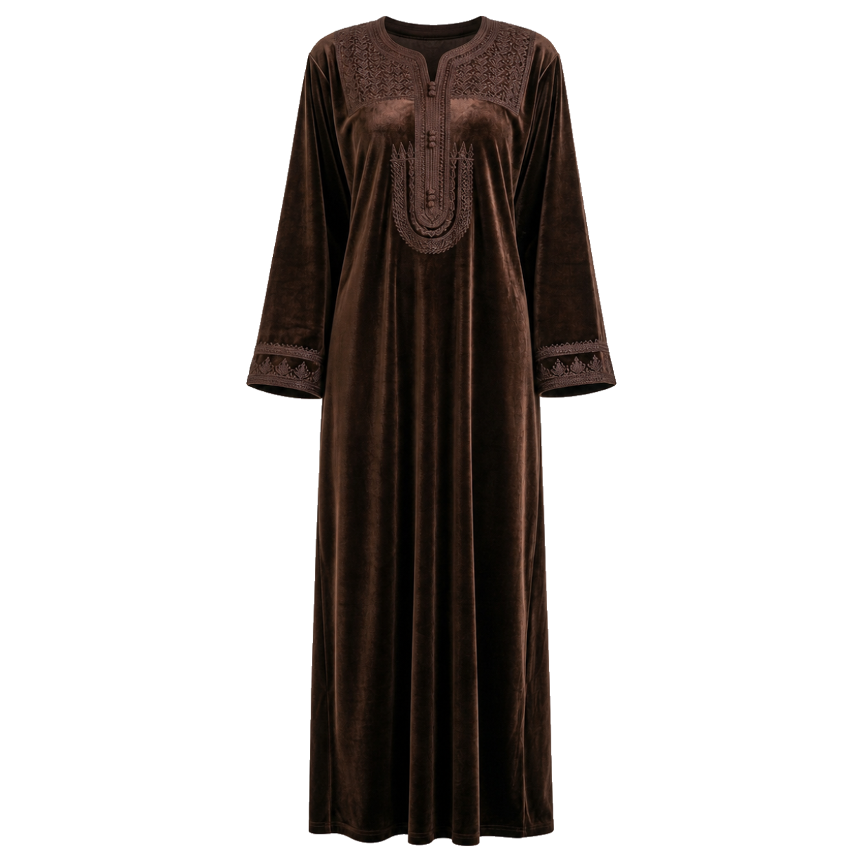 Kaftan - Amazigh Velvet Brown Occasion Wear