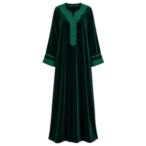 Kaftan – Velvet Green Elegance for Special Moments