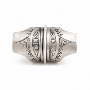 Niger Mali Handmade Touareg Sterling Silver Ring: Berber Tribal Boho, Size 10