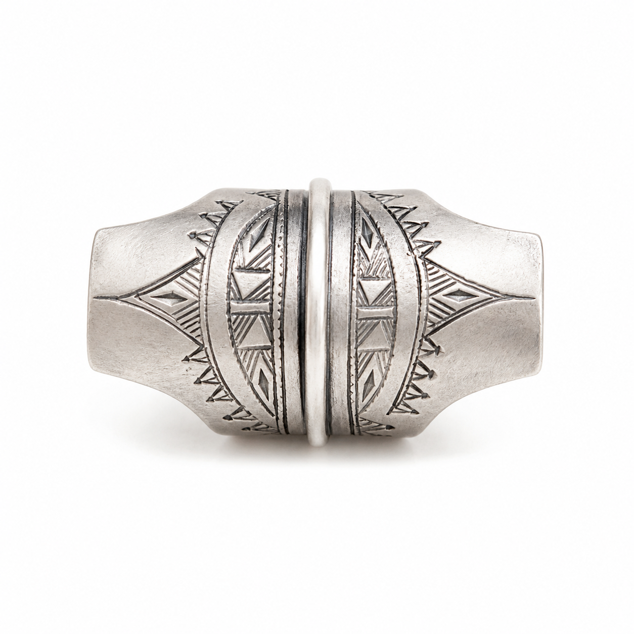Niger Mali Handmade Touareg Sterling Silver Ring: Berber Tribal Boho, Size 10