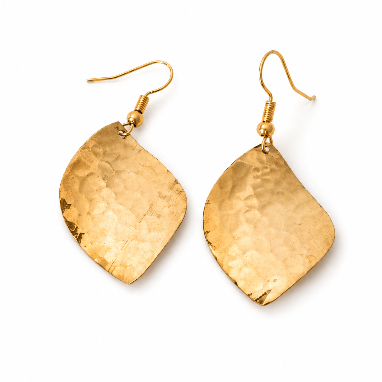 Nourhan Earrings - Amazigh Brass Heritage Jewelry
