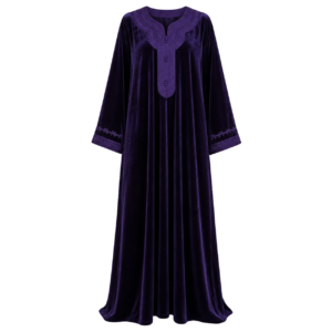 Plum Velvet Kaftan – Amazigh Occasion Wear