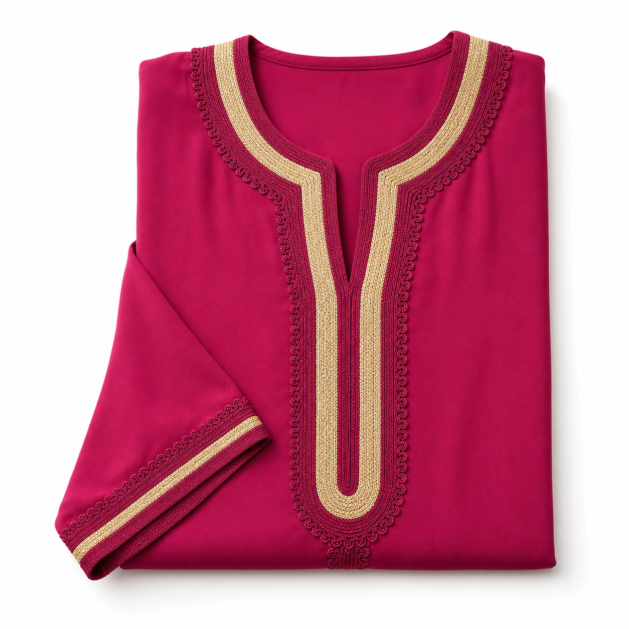 rose Kaftan - Korean Crepe Festive Oriental Wear