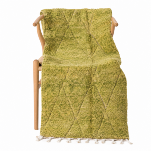Rug – Olive Green Wool Rug – Handmade Beni Ourain Green Rug – Sage Boho Area Rug – Forest Green Berber Carpet – Multiple Sizes