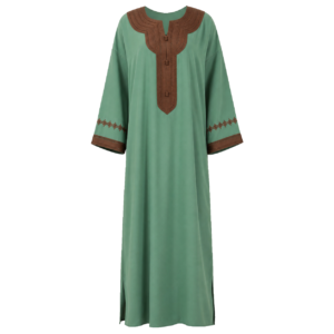 Sage Kaftan – Berber Brown Occasion Wear