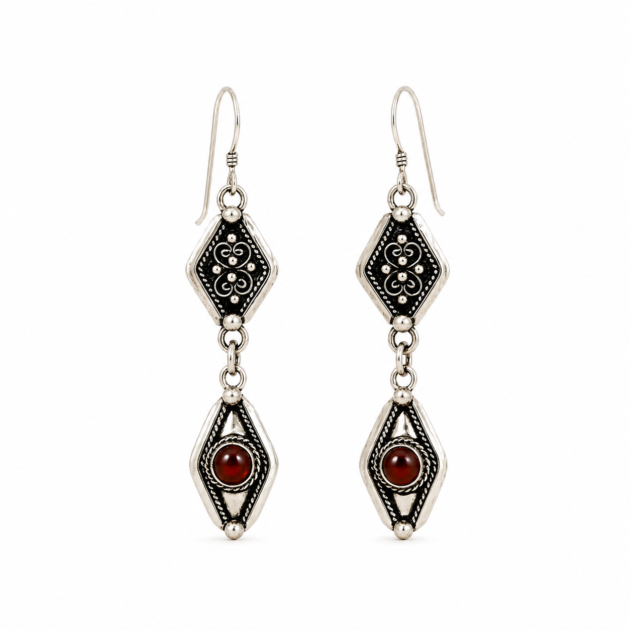 Selma Earrings - Amazigh Silver Heritage Jewelry