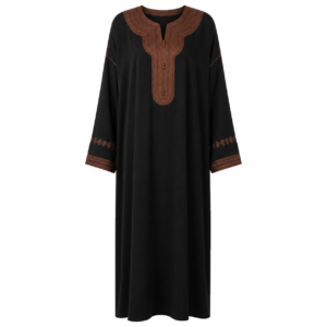 sfifa Kaftan – Berber Black Embroidered Occasion Wear