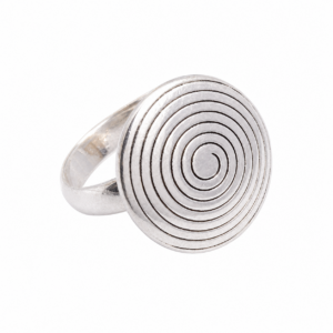 Spiral Silver Ring Handmade Sterling Tuareg Ring: Ethnic Boho Berber Tribal Jewelry