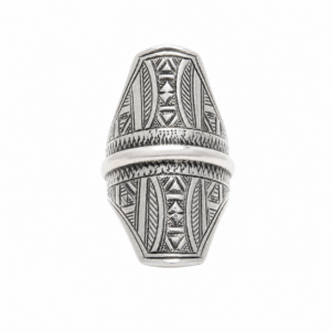 Sterling Silver Ring – Handmade Berber Tuareg Tribal Jewelry (US Size 8)