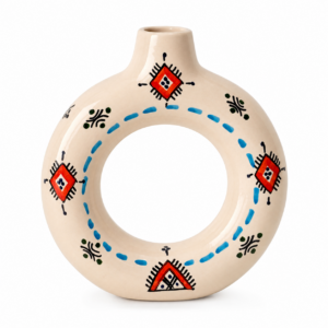 Tafoukt Vase – Amazigh Decorative Pottery