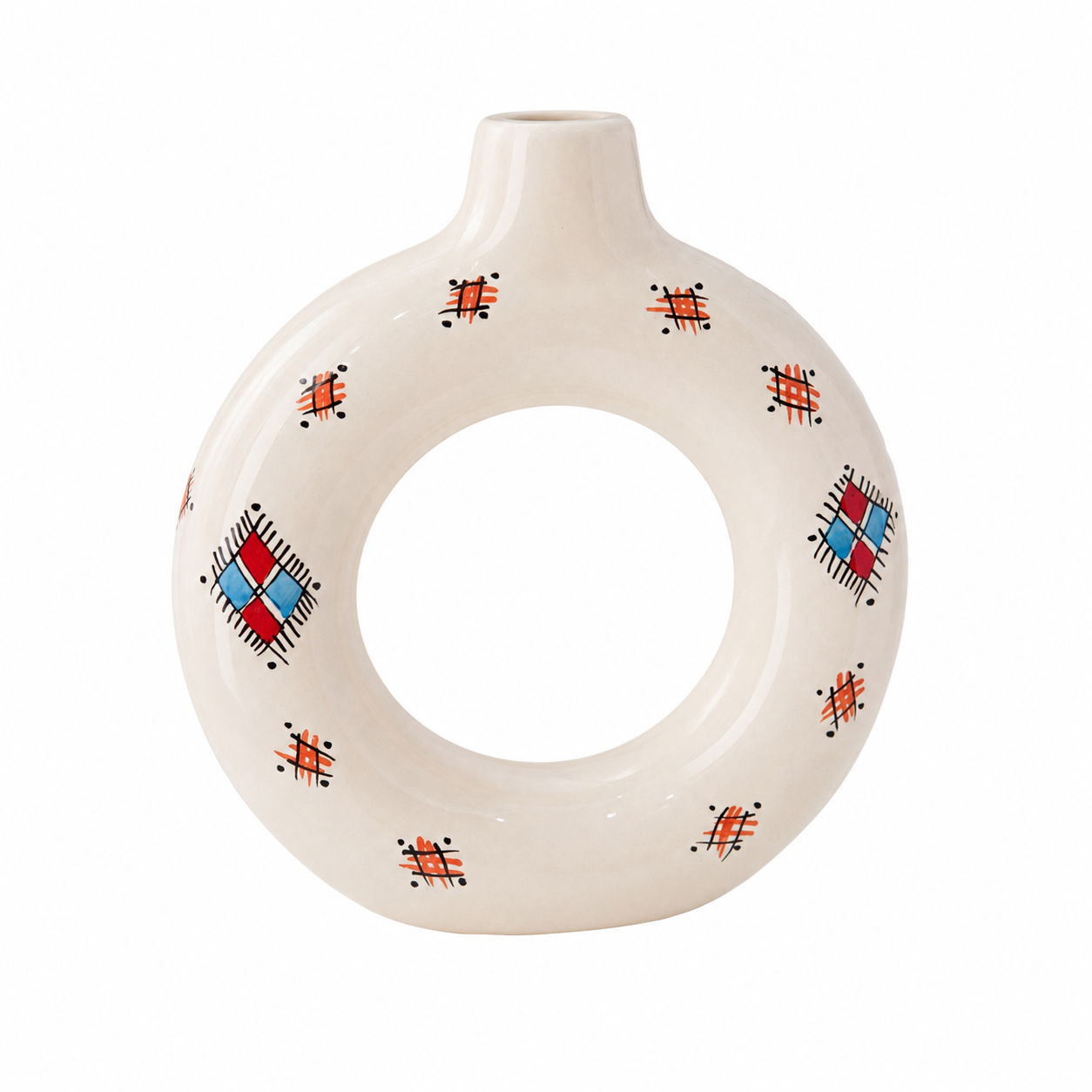 Tafoukt Vase - Amazigh Decorative Pottery