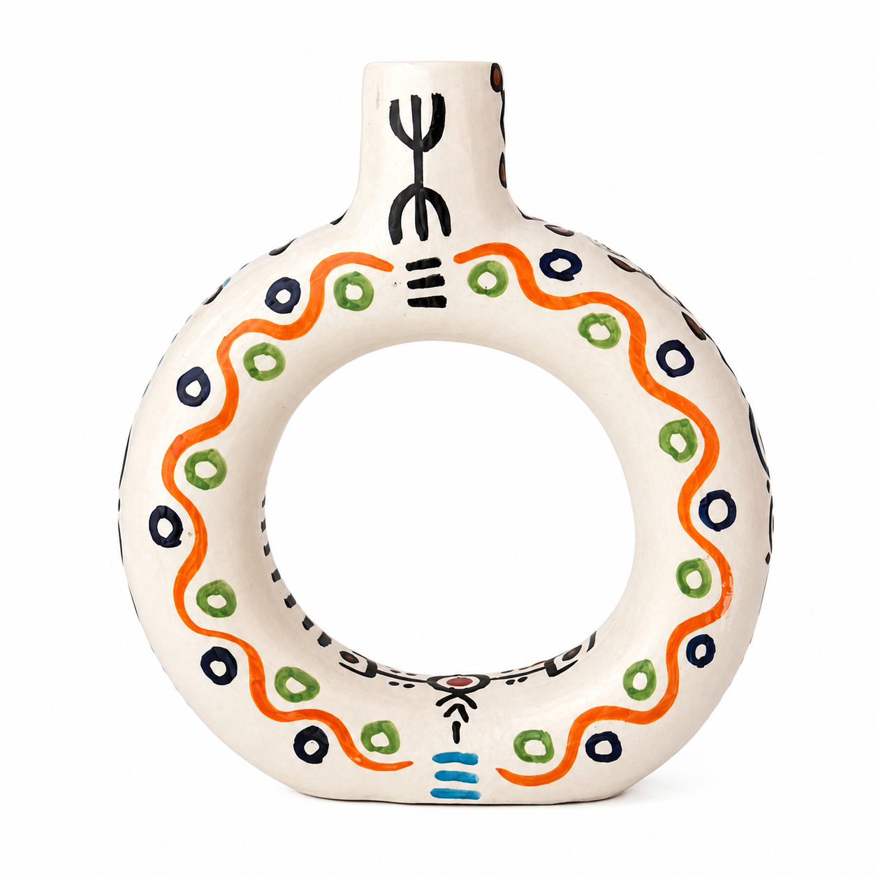 Tafoukt Vase - Amazigh Decorative Pottery