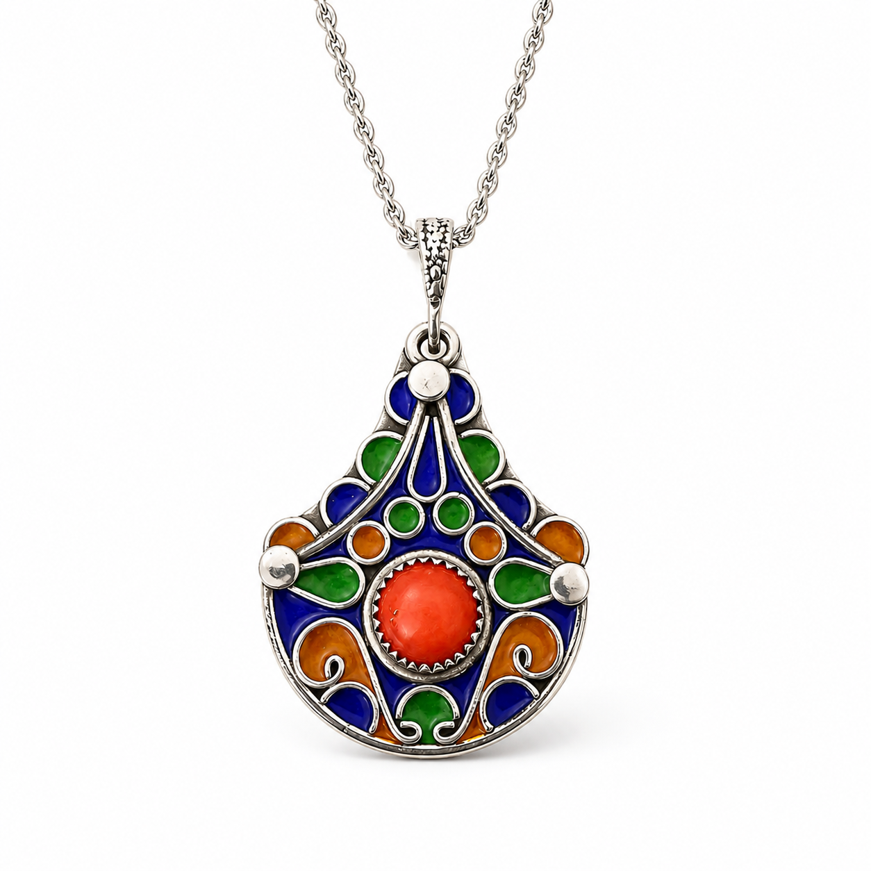 Taklit Necklace - Amazigh Silver Pendant Jewelry