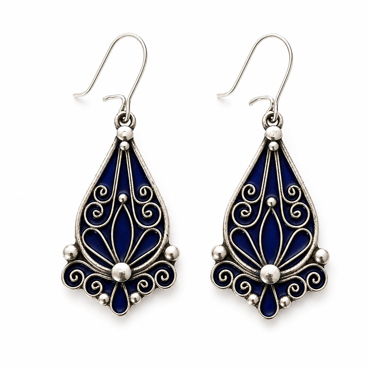 Tawes Earrings - Amazigh Silver Heritage Jewelry