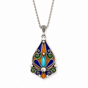 Tawes Necklace – Amazigh Silver Pendant Jewelry