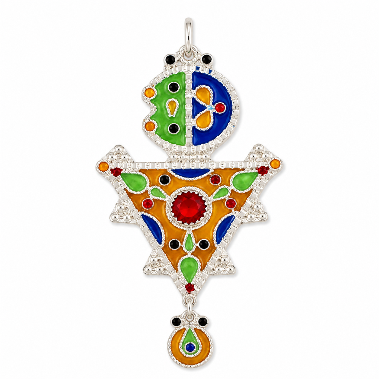 Tazerzit Necklace - Amazigh Silver Pendant Jewelry
