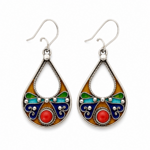 Thiziri Earrings – Amazigh Silver Heritage Jewelry