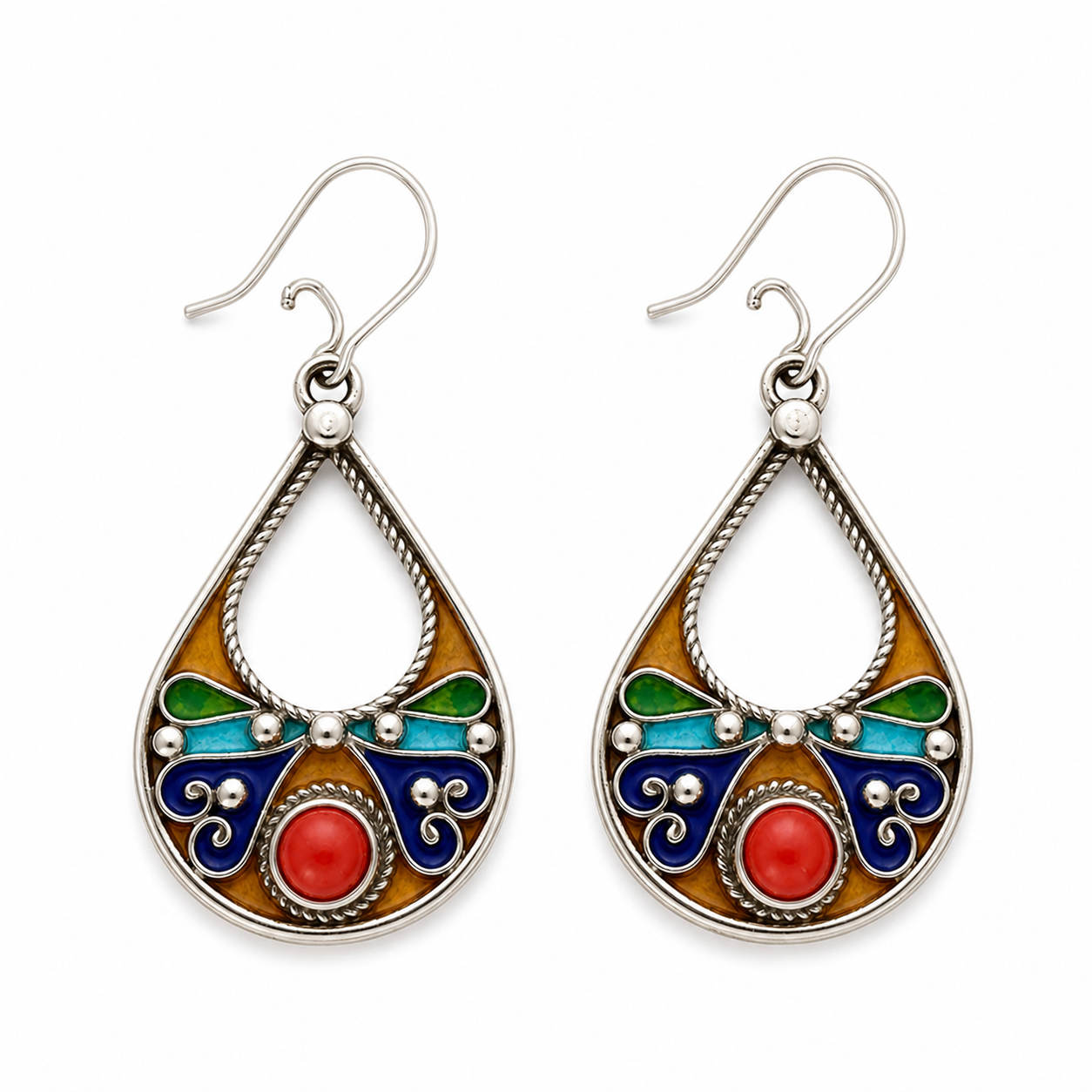 Thiziri Earrings - Amazigh Silver Heritage Jewelry