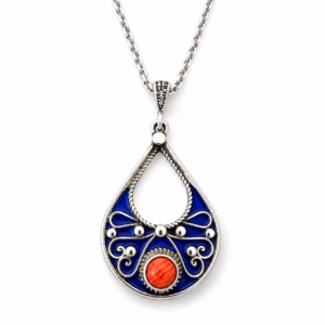 Thiziri Necklace – Amazigh Silver Pendant Jewelry