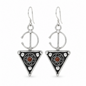 Tinufa Earrings – Amazigh Silver Heritage Jewelry