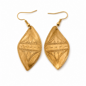 Tirra Earrings – Amazigh Brass Heritage Jewelry