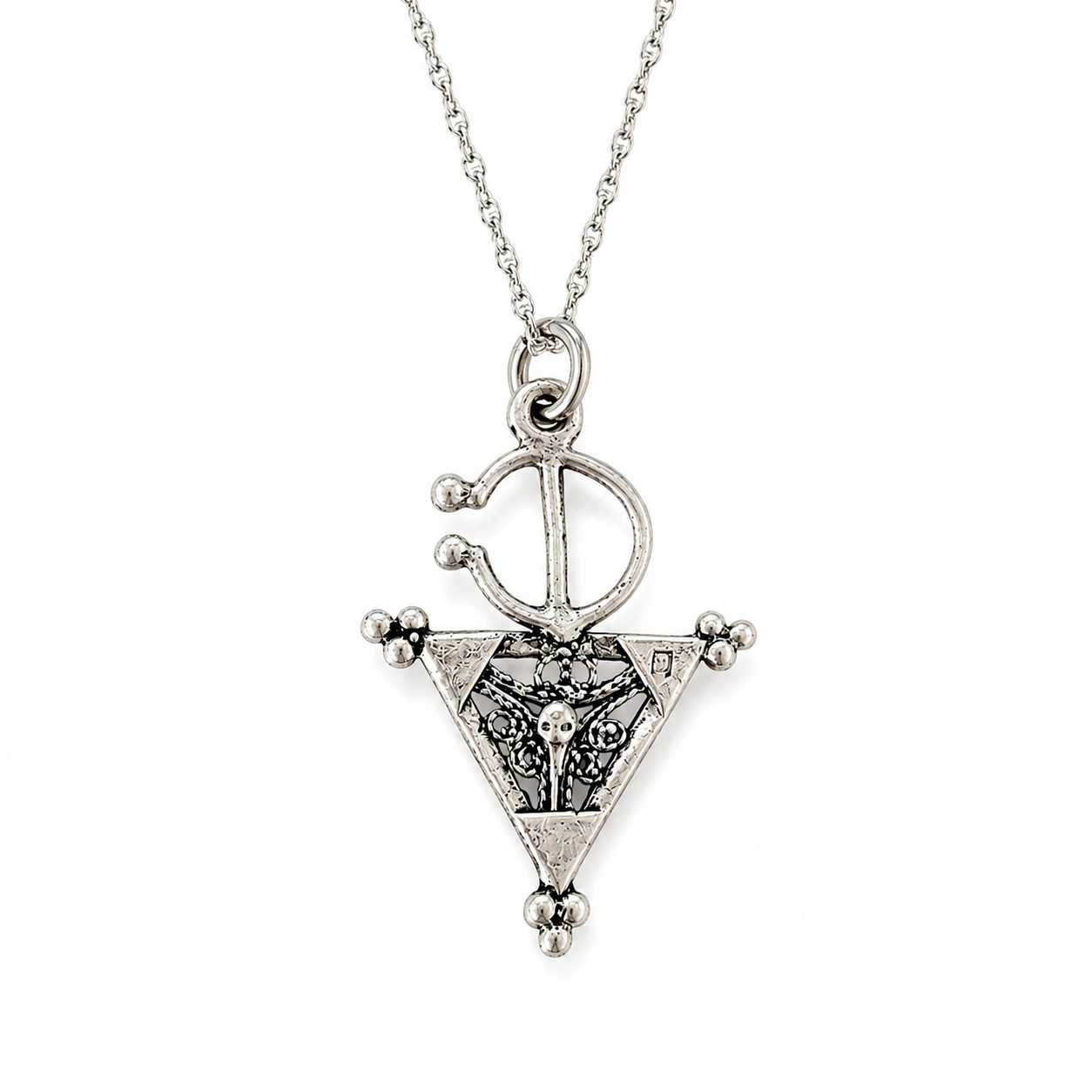 Tisegnas Necklace - Amazigh Silver Pendant Jewelry