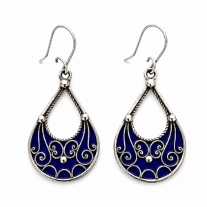 Tiziri Earrings – Amazigh Silver Heritage Jewelry