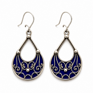 Tiziri Earrings – Amazigh Silver Heritage Jewelry