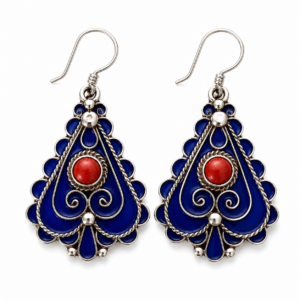traditionally Earrings – Amazigh Silver Heritage Jewelry