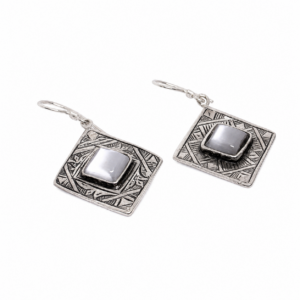 Tuareg Berber Sterling Silver Earrings: Dangle Handmade African Tribal Jewelry