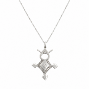 Tuareg Cross Pendant: Sterling Silver African Croix du Sud Necklace
