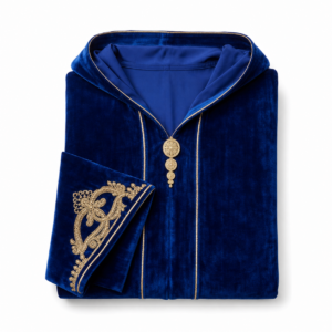 Velours Djellaba – Flowing Cultural Statement Outfit