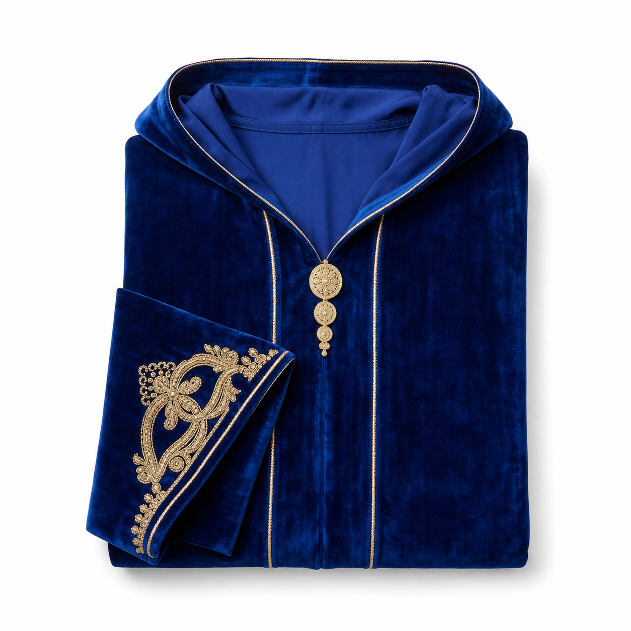 Velours Djellaba - Flowing Cultural Statement Outfit