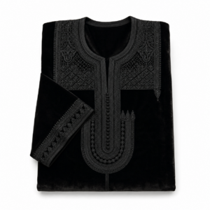 Velours Kaftan – Black Velvet Ceremony Wear