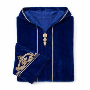 Velvet Djellaba – Blue Eye Occasion Wear