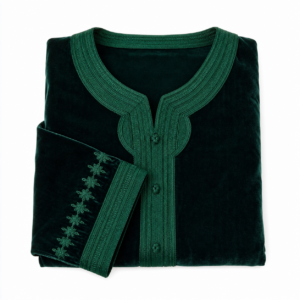 Velvet Kaftan – Green Occasion Wear